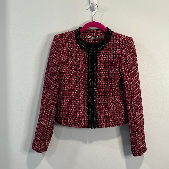 Alice + Olivia Kidman Tweed Jacket XS - Picture 3 of 5